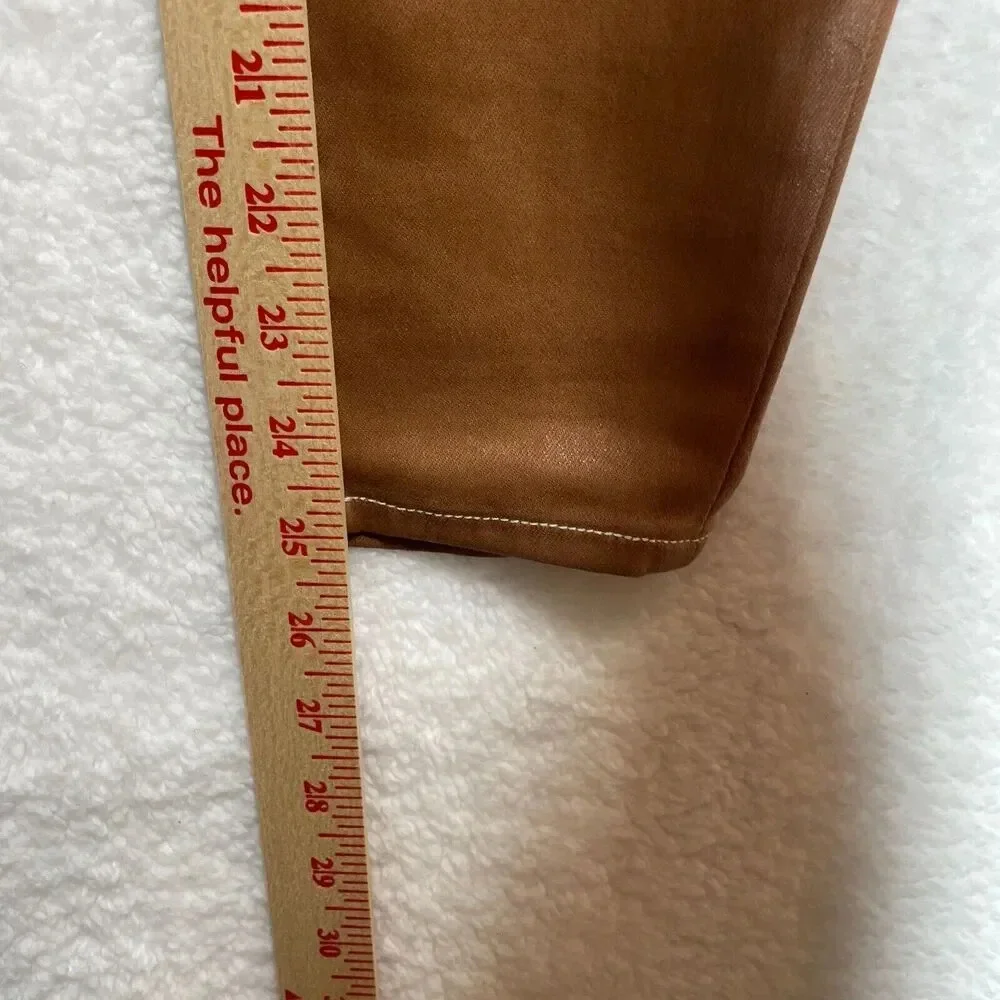 L’agence‎ Margot High Rise Skinny In Java Natural Contrast Coated Size 26 Brown